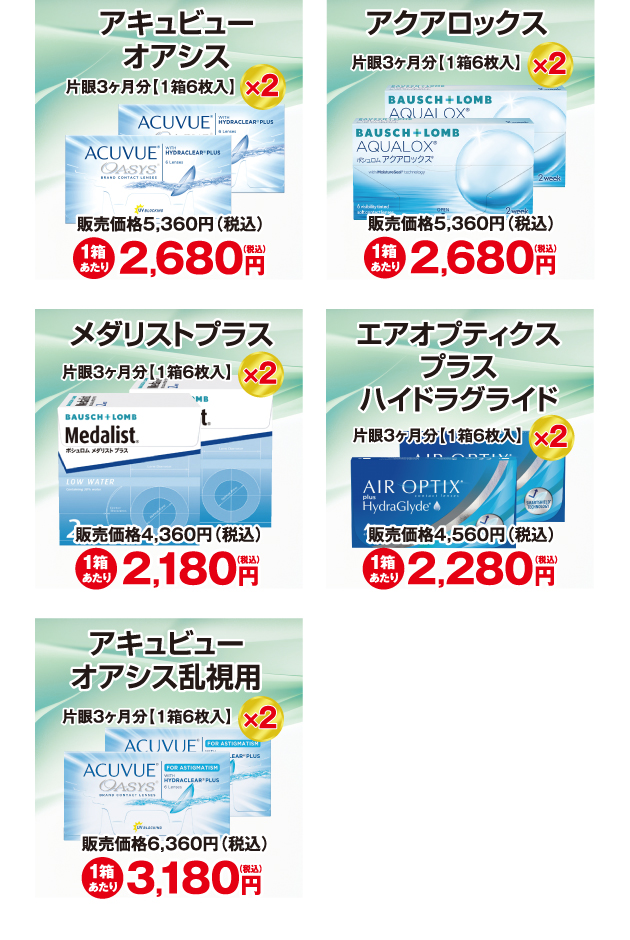 ナガタのコンタクトレンズ